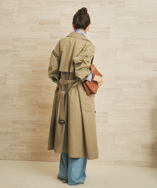plage（プラージュ）の「lady trench コート（トレンチコート・レディース・キャメル・38/36）」の5枚目の写真