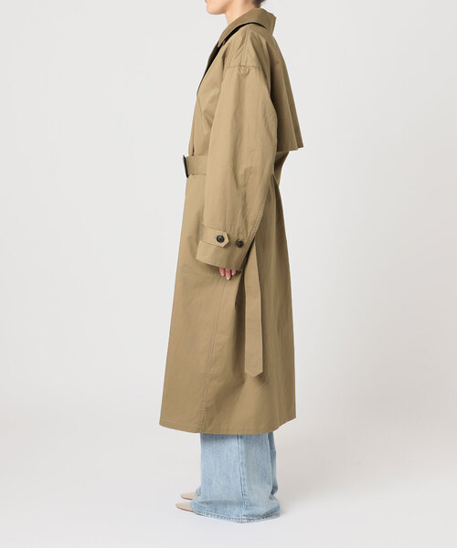 plage（プラージュ）の「lady trench コート（トレンチコート・レディース・キャメル・38/36）」の7枚目の写真