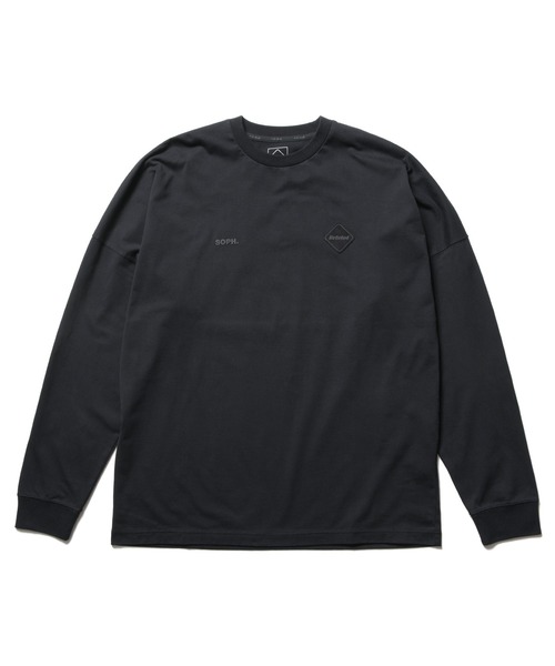 F.C.Real Bristol（エフシーレアルブリストル）の「CUT-OFF LOGO L/S TEE（Tシャツ/カットソー・メンズ・ブラック/レッド/ホワイト/ブルー・SMALL/MEDIUM/LARGE/X-LARGE/XX-LARGE）」の3枚目の写真