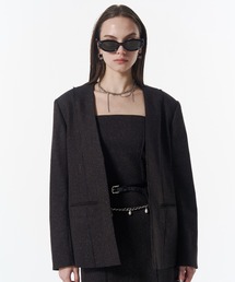 JOSE MOON｜ジョゼムーン（レディース）のノーカラージャケット通販