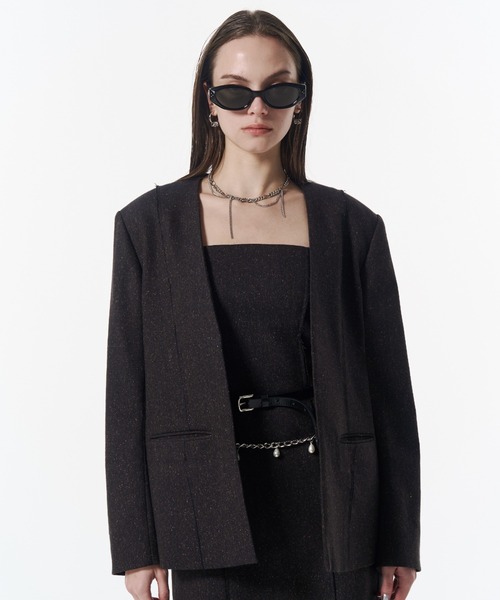 JOSE MOON（ジョゼムーン）の「NO COLLAR JACKET/ノーカラージャケット