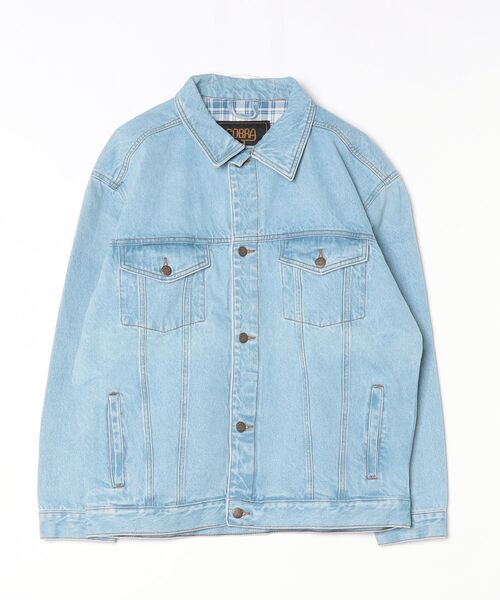 COBRA(コブラ)の「【T14】【COBRA/コブラ】CLASSIC WASHED JEAN JACKET(デニムジャケット・メンズ・ワンウォッシュ/インディゴブルー・LARGE)」の2枚目の写真