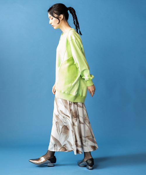 OSMOSIS(オズモーシス)の「プリントフレアースカート(スカート・レディース・チャコール/ブラウン/ピンク・ONE SIZE)」の16枚目の写真