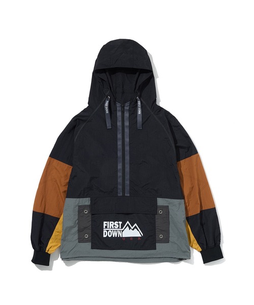 FIRST DOWN(ファーストダウン)の「マルチカラー アノラック(マウンテンパーカー・メンズ・ブラック/ネイビー・M/L/XL)」の1枚目の写真