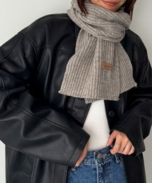CANAL JEAN | El mar　カシミアタッチリブマフラー(マフラー)