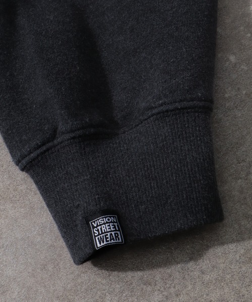 VISION STREET WEAR（ヴィジョンストリートウェア）の「【VISION STREET WEAR/ヴィジョンストリートウェア】Bleach College TRN/ブリーチ加工 カレッジロゴ スウェット トレーナー（スウェット・メンズ・ライトグレー/ブルー/ブラック・LL/L/M）」の13枚目の写真