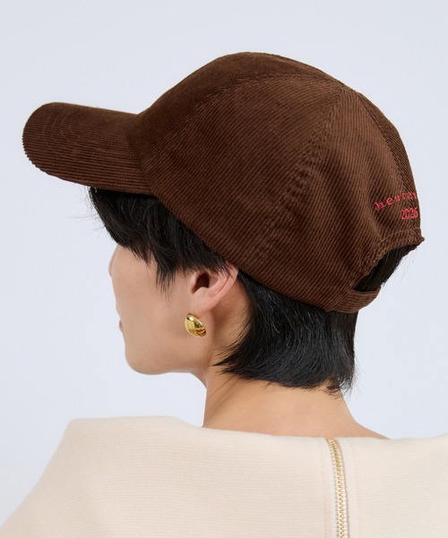 BARNYARDSTORM（バンヤードストーム）の「BARNYARDSTORM / 刺繍コーデュロイCAP（キャップ・レディース・オフホワイト/ブラウン/ネイビー・FREE）」の16枚目の写真