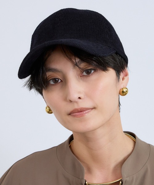 BARNYARDSTORM（バンヤードストーム）の「BARNYARDSTORM / 刺繍コーデュロイCAP（キャップ・レディース・オフホワイト/ブラウン/ネイビー・FREE）」の18枚目の写真