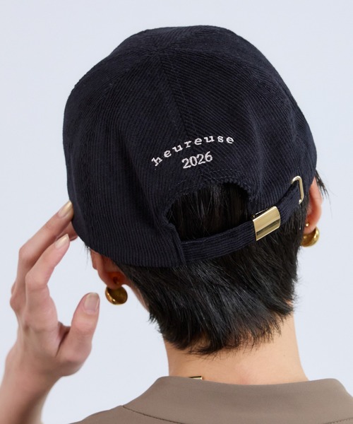 BARNYARDSTORM（バンヤードストーム）の「BARNYARDSTORM / 刺繍コーデュロイCAP（キャップ・レディース・オフホワイト/ブラウン/ネイビー・FREE）」の12枚目の写真