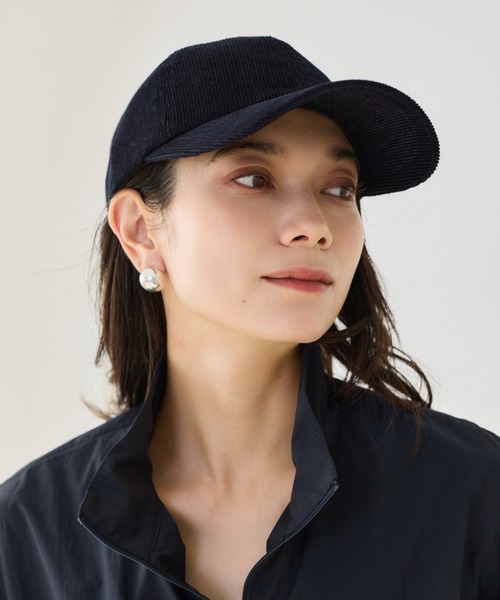 BARNYARDSTORM（バンヤードストーム）の「BARNYARDSTORM / 刺繍コーデュロイCAP（キャップ・レディース・オフホワイト/ブラウン/ネイビー・FREE）」の9枚目の写真