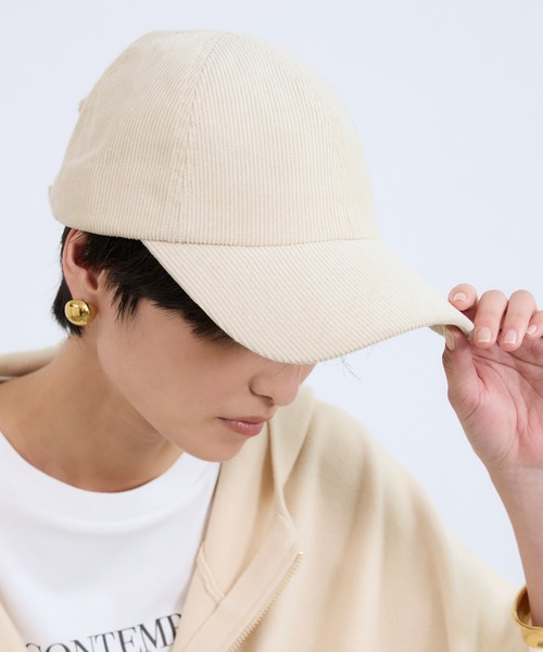 BARNYARDSTORM（バンヤードストーム）の「BARNYARDSTORM / 刺繍コーデュロイCAP（キャップ・レディース・オフホワイト/ブラウン/ネイビー・FREE）」の10枚目の写真