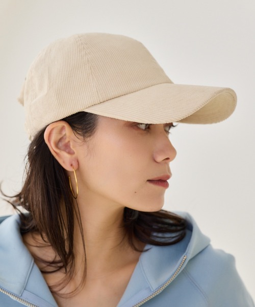 BARNYARDSTORM（バンヤードストーム）の「BARNYARDSTORM / 刺繍コーデュロイCAP（キャップ・レディース・オフホワイト/ブラウン/ネイビー・FREE）」の6枚目の写真