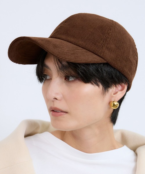 BARNYARDSTORM（バンヤードストーム）の「BARNYARDSTORM / 刺繍コーデュロイCAP（キャップ・レディース・オフホワイト/ブラウン/ネイビー・FREE）」の11枚目の写真