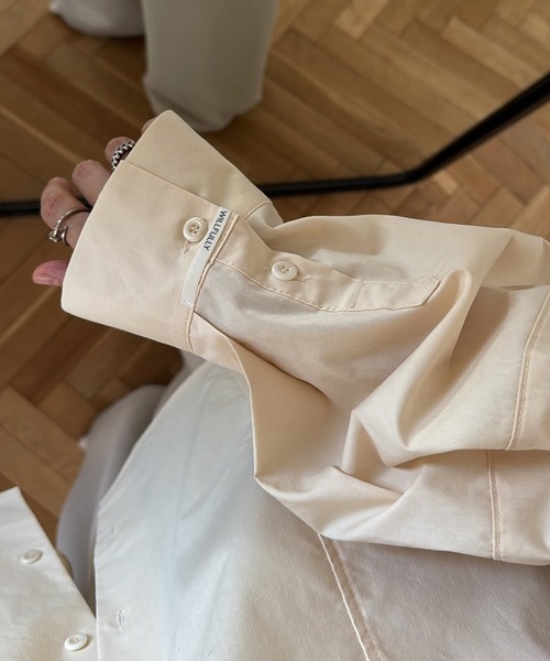 WILLFULLY（ウィルフリー）の「back volume statement cocoon shirt（シャツ/ブラウス・レディース・ブルー/ピンク/イエロー系・FREE）」の12枚目の写真