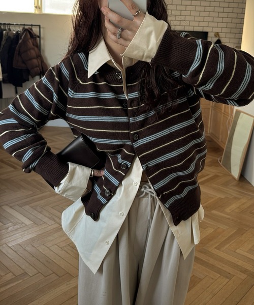 WILLFULLY（ウィルフリー）の「back volume statement cocoon shirt（シャツ/ブラウス・レディース・ブルー/ピンク/イエロー系・FREE）」の18枚目の写真