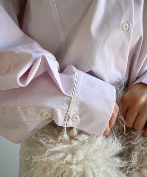 シャツ+ブラウス(長袖+七分) back volume statement cocoon shirt WILLFULLY official web store（ウィルフリーコウシキツウハン）商品
