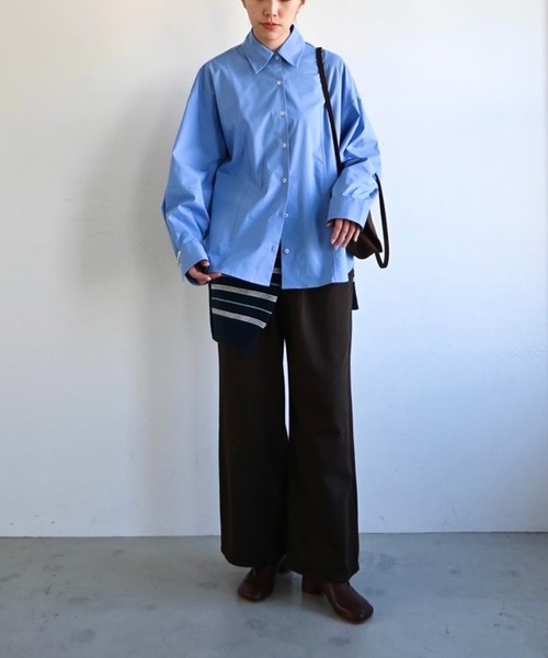 シャツ+ブラウス(長袖+七分) back volume statement cocoon shirt WILLFULLY official web store（ウィルフリーコウシキツウハン）商品