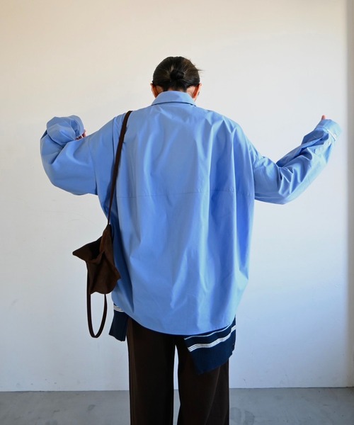 back volume statement cocoon shirt（シャツ/ブラウス）｜WILLFULLY