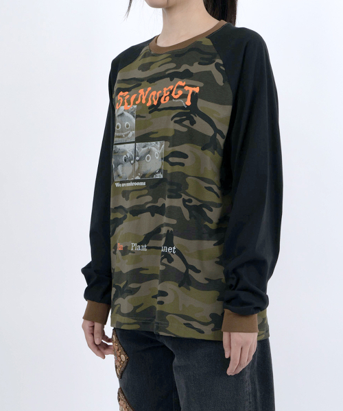 SUNNECT(ソネクト)の「W.A.M. Raglan LS Tee - Camo(Tシャツ/カットソー・レディース・その他・1/2)」の3枚目の写真