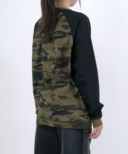 SUNNECT(ソネクト)の「W.A.M. Raglan LS Tee - Camo(Tシャツ/カットソー・レディース・その他・1/2)」の4枚目の写真