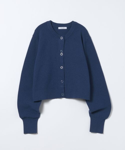 JEANASIS(ジーナシス)の「アソートリングスナップクルーカーディガン/650169(カーディガン/ボレロ・レディース・ピンク/グレー/ネイビー/ブラック系その他・FREE)」の4枚目の写真