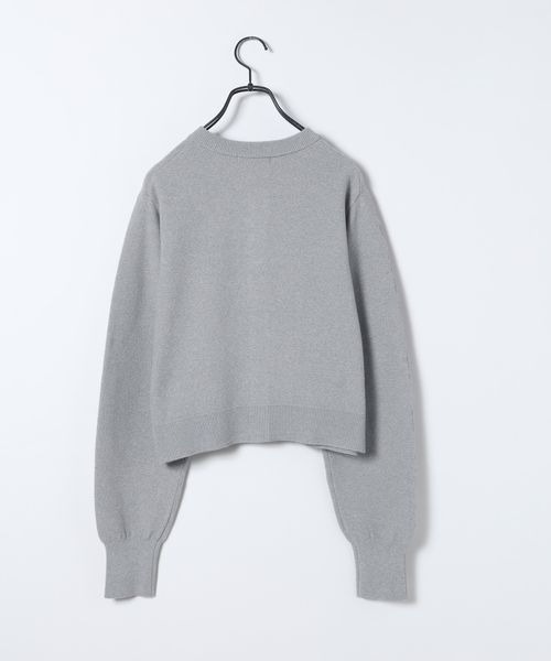 JEANASIS(ジーナシス)の「アソートリングスナップクルーカーディガン/650169(カーディガン/ボレロ・レディース・ピンク/グレー/ネイビー/ブラック系その他・FREE)」の5枚目の写真