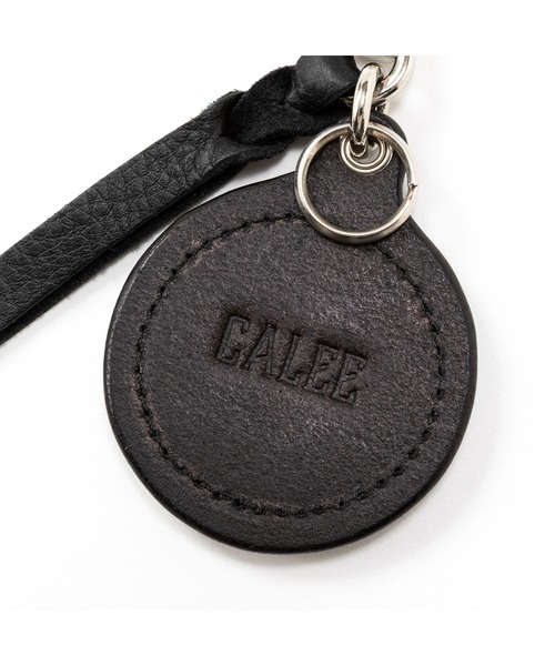 calee キーリング　キーチェーン CALEE(キャリー) ウォレットチェーン LEATHER TASSEL KEY RING CL
