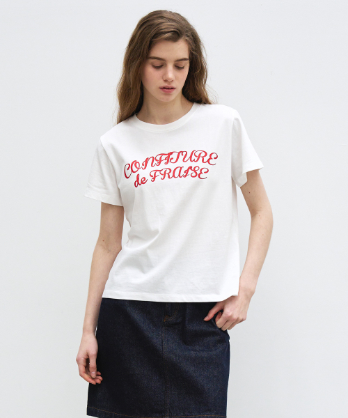 BENSIMON（ベンシモン）の「ARCH LOGO TEE - WHITE（Tシャツ/カットソー・レディース・ホワイト・FREE）」の2枚目の写真