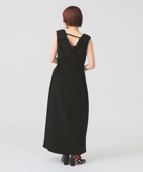 Ray BEAMS(レイビームス)の「カットアウト ノースリーブ ワンピース(ワンピース・レディース・グリーン/ブラック・0/1)」の6枚目の写真