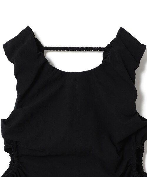 Ray BEAMS(レイビームス)の「カットアウト ノースリーブ ワンピース(ワンピース・レディース・グリーン/ブラック・0/1)」の8枚目の写真