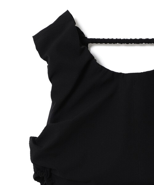 Ray BEAMS(レイビームス)の「カットアウト ノースリーブ ワンピース(ワンピース・レディース・グリーン/ブラック・0/1)」の9枚目の写真