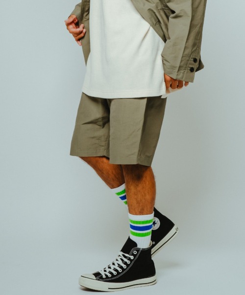 BIG MIKE(ビッグマイク)の「BIG MIKE ビッグマイク / セットアップ対応 リップストップ イージーショーツ ショートパンツ // 102616400(その他パンツ・メンズ・ブラック/ネイビー/オリーブ・MEDIUM/LARGE/X-LARGE)」の1枚目の写真