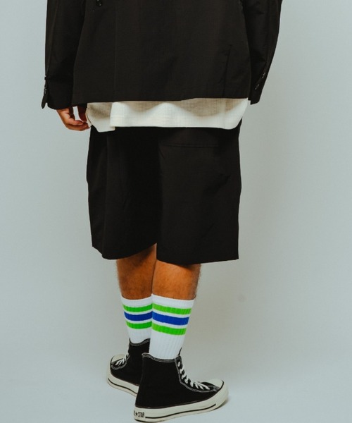 BIG MIKE(ビッグマイク)の「BIG MIKE ビッグマイク / セットアップ対応 リップストップ イージーショーツ ショートパンツ // 102616400(その他パンツ・メンズ・ブラック/ネイビー/オリーブ・MEDIUM/LARGE/X-LARGE)」の2枚目の写真