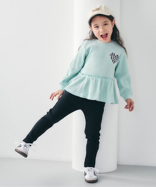 apres les cours（アプレレクール）の「後ろフリルレギンス/7days Style pants（その他パンツ・キッズ・アイボリー/ブラック/ライトグレー・110/100/90/80/130/120）」の4枚目の写真