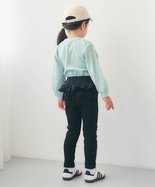 apres les cours（アプレレクール）の「後ろフリルレギンス/7days Style pants（その他パンツ・キッズ・アイボリー/ブラック/ライトグレー・110/100/90/80/130/120）」の5枚目の写真