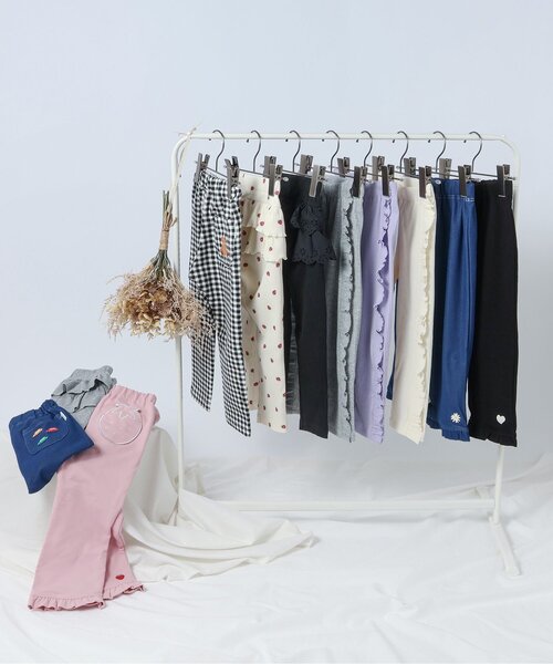 apres les cours（アプレレクール）の「後ろフリルレギンス/7days Style pants（その他パンツ・キッズ・アイボリー/ブラック/ライトグレー・110/100/90/80/130/120）」の9枚目の写真