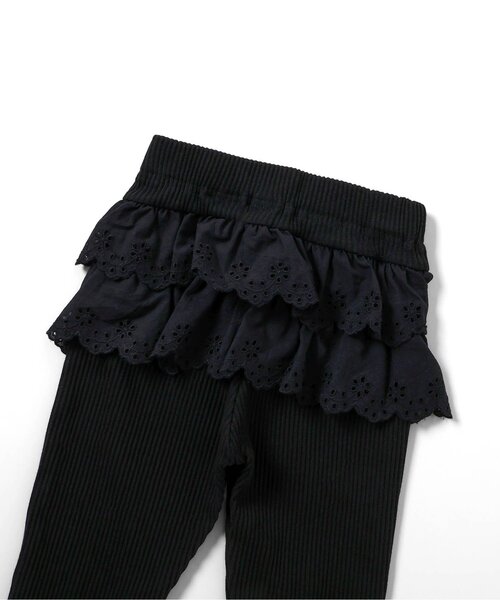 apres les cours（アプレレクール）の「後ろフリルレギンス/7days Style pants（その他パンツ・キッズ・アイボリー/ブラック/ライトグレー・110/100/90/80/130/120）」の18枚目の写真