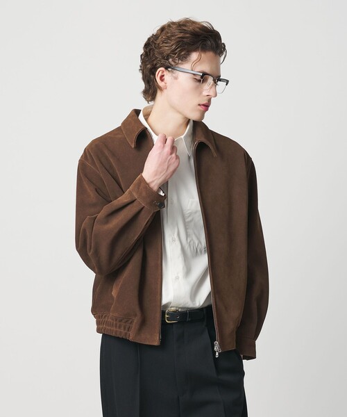 BEAUTY&YOUTH UNITED ARROWS（ビューティーアンドユースユナイテッドアローズ）の「HI‐LINE ノスタルジア スエード ブルゾン（その他アウター・メンズ・ダークブラウン・S/XL/L/M）」の5枚目の写真
