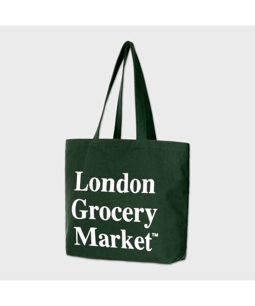 LONDON GROCERY MARKET（ロンドングローサリーマーケット）の「Cotton Market Bag (Forest Green)（エコバッグ/サブバッグ・メンズ・その他・MEDIUM）」の2枚目の写真