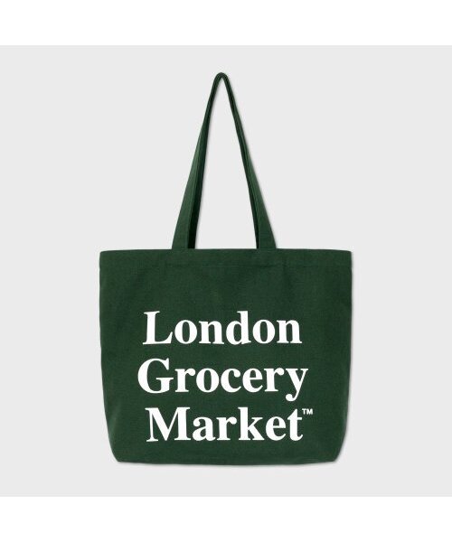 LONDON GROCERY MARKET（ロンドングローサリーマーケット）の「Cotton Market Bag (Forest Green)（エコバッグ/サブバッグ・メンズ・その他・MEDIUM）」の3枚目の写真