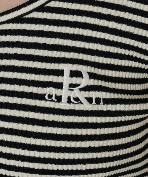 RAY CASSIN（レイカズン）の「【5色展開　無地 / ボーダー】胸刺繍UネックヘンリーロンT（Tシャツ/カットソー・レディース・グレー/ホワイト系その他2/グレー系その他2/ホワイト/ホワイト系その他・FREE）」の16枚目の写真