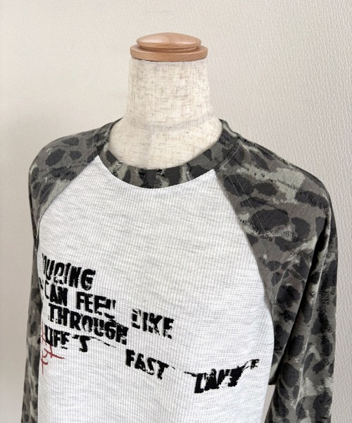 SHEENA(シーナ)の「カモフラ柄ラグランスリーブワッフルロンT(Tシャツ/カットソー・レディース・ライトグレー・M)」の19枚目の写真