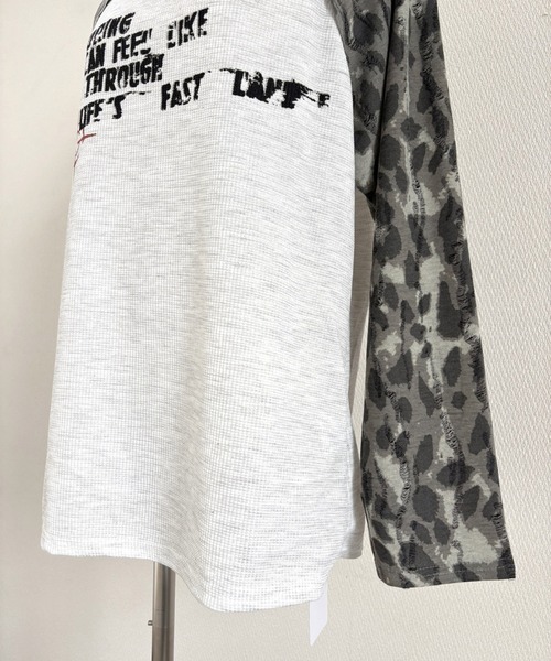 SHEENA(シーナ)の「カモフラ柄ラグランスリーブワッフルロンT(Tシャツ/カットソー・レディース・ライトグレー・M)」の21枚目の写真