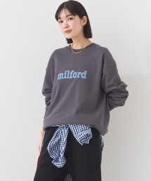 OMNES（オムネス）の「テック裏毛オーバーサイズロゴスウェットトップス milford UVカット付（スウェット）」
