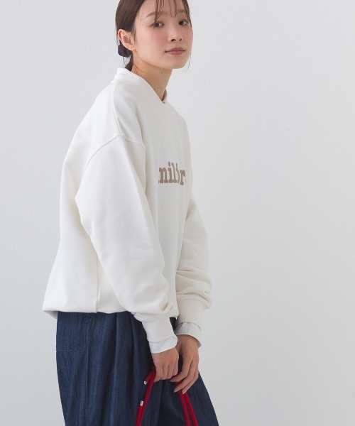 OMNES（オムネス）の「テック裏毛オーバーサイズロゴスウェットトップス milford UVカット付（スウェット・レディース・ダークグレー/ライトブルー/グレー/ホワイト・FREE）」の22枚目の写真