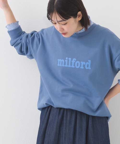 OMNES（オムネス）の「テック裏毛オーバーサイズロゴスウェットトップス milford UVカット付（スウェット・レディース・ダークグレー/ライトブルー/グレー/ホワイト・FREE）」の16枚目の写真