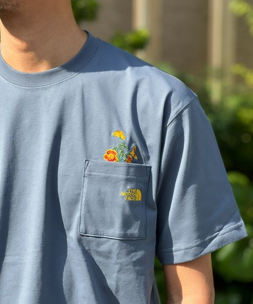 THE NORTH FACE(ザノースフェイス)の「【THE NORTH FACE】S/S FD Flower Logo Tee(Tシャツ/カットソー・メンズ・ブラック/グレー/ホワイト・MEDIUM/X-LARGE/LARGE)」の6枚目の写真