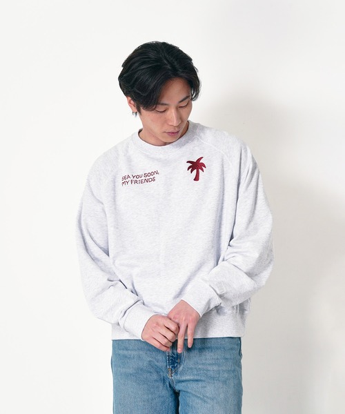 Common Noun(コモン ナウン)の「“SEA” Midori Nakajima ラグランクルースウェット(Tシャツ/カットソー・レディース・ブルー系その他/グレー/ブラック系その他・XL/L/M)」の1枚目の写真