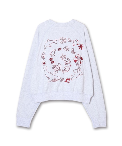 Common Noun(コモン ナウン)の「“SEA” Midori Nakajima ラグランクルースウェット(Tシャツ/カットソー・レディース・ブルー系その他/グレー/ブラック系その他・XL/L/M)」の7枚目の写真