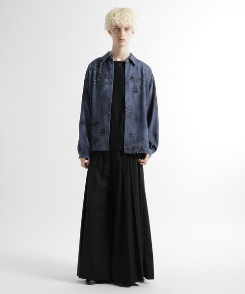 HARE（ハレ）の「FLOWER ARTシャツ(HARE)（シャツ/ブラウス・メンズ・ブラック系その他/ブラック/ホワイト/ブルー・FREE）」の15枚目の写真